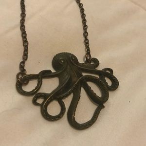 Bronze octopus necklace